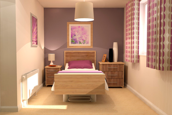 care home bedroom furniture set